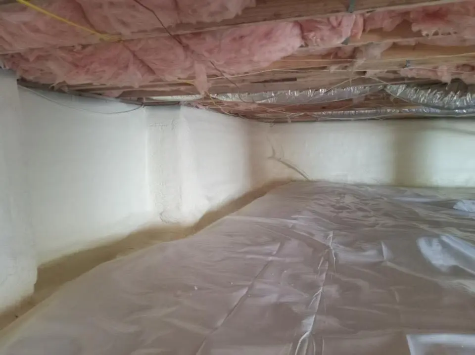 Crawl space encapsulation with closed-cell spray foam for Roof Maintenance in Sacramento